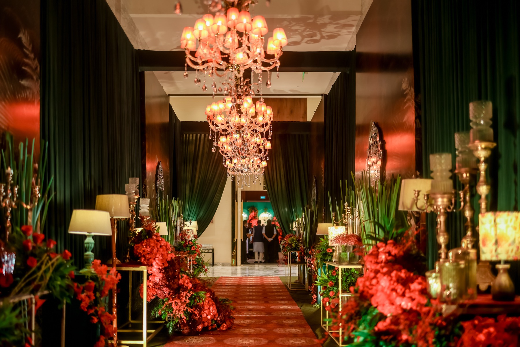 A richly designed wedding entrance by Man With A Plan